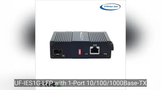 Convertitore multimediale Ethernet da 10/100/1000base SFP a 4 UTP/RJ45