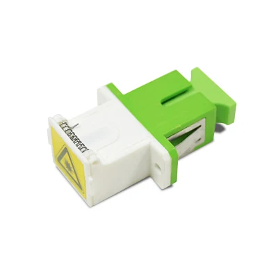 Accoppiatore flangiato FTTH Adattatore per fibra ottica Sm con otturatore automatico Sc/APC