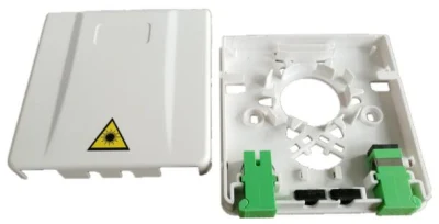Scatola di distribuzione in fibra ottica mini scatola di plastica 86 Face Box per presa a muro FTTH
