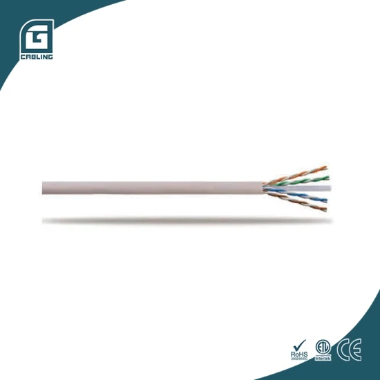 Gcabling UTP LAN Cat5e CAT6 CAT6A Cavo di comunicazione per computer intrecciato 4 paia di rame solido Cavo dati interni CAT6 Cavo di rete Ethernet